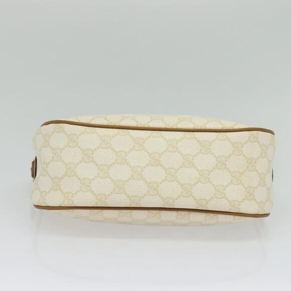 GUCCI GG Supreme Shoulder Bag Pvc White Gold 89 02 077 - Picture 9 of 16